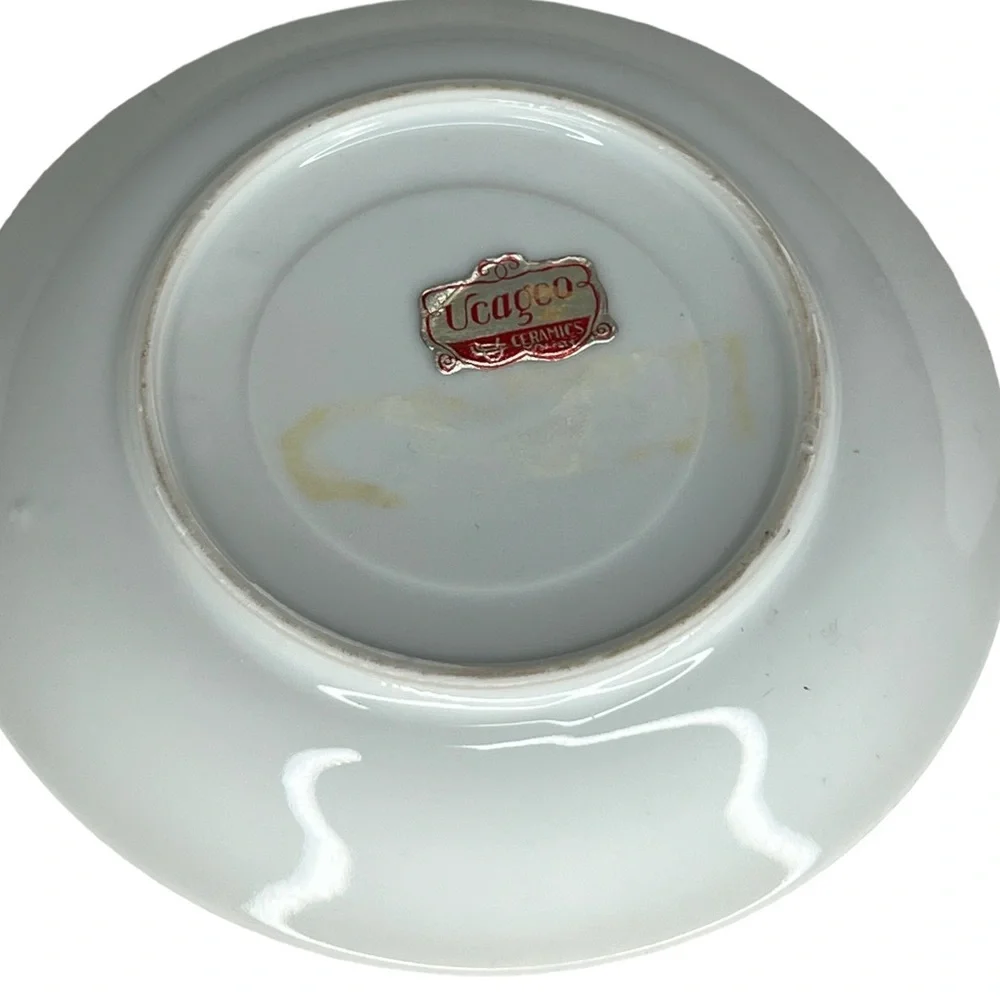 Vintage Ucagco‎ Ceramics Japan Floral Cup & Saucer